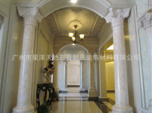 有橫梁的天花板該如何安裝石膏線條？
